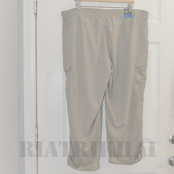 XXL GREY NWT Columbia Ladies' Roll Up Pant UPF 30 Sun Protection Cargo Pockets - Picture 4 of 9